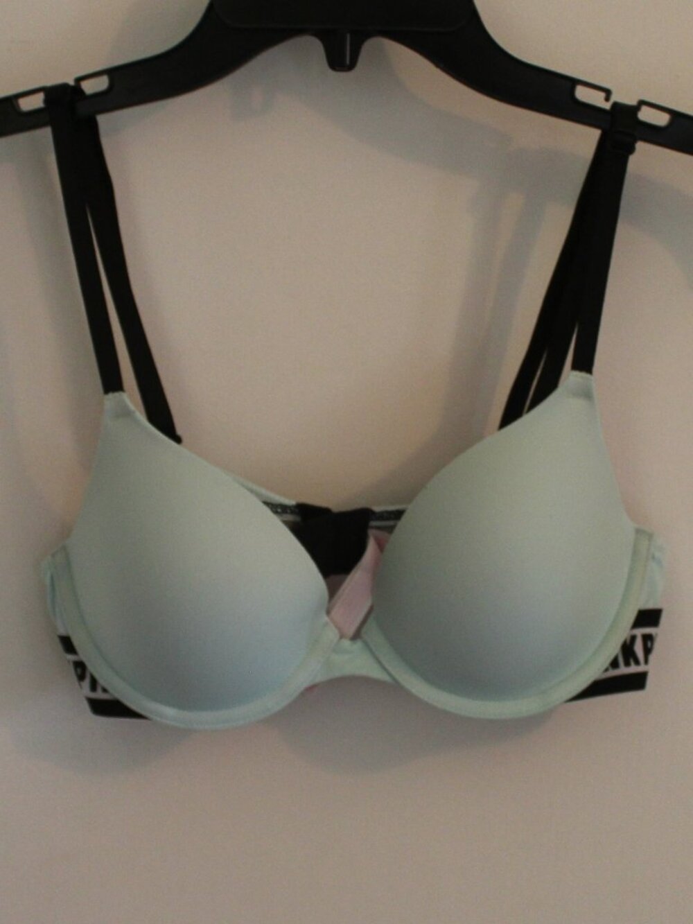 Victoria's Secret PINK Wear Everywhere Push-Up Bra in a mint green/seafoam